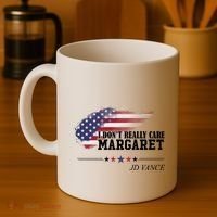 I DonT Really Care Margaret American Flag Jd Vance Coffee Mug thumb 4