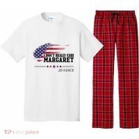 I DonT Really Care Margaret American Flag Jd Vance Pajama Set thumb 0
