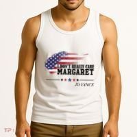 I DonT Really Care Margaret American Flag Jd Vance Tank Top thumb 3