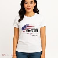I DonT Really Care Margaret American Flag Jd Vance Women's T-Shirt thumb 4