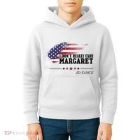 I DonT Really Care Margaret American Flag Jd Vance Kids Hoodie thumb 4