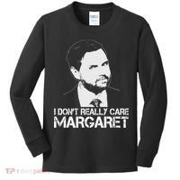 I Dont Really Care Margaret Minimalist Jd Vance Kids Long Sleeve Shirt thumb 0