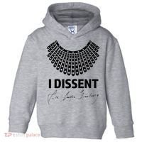 I Dissent Rbg Ruth Bader Ginsburg Rights Equality Toddler Hoodie thumb 0
