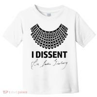 I Dissent Rbg Ruth Bader Ginsburg Rights Equality Toddler T-Shirt thumb 0