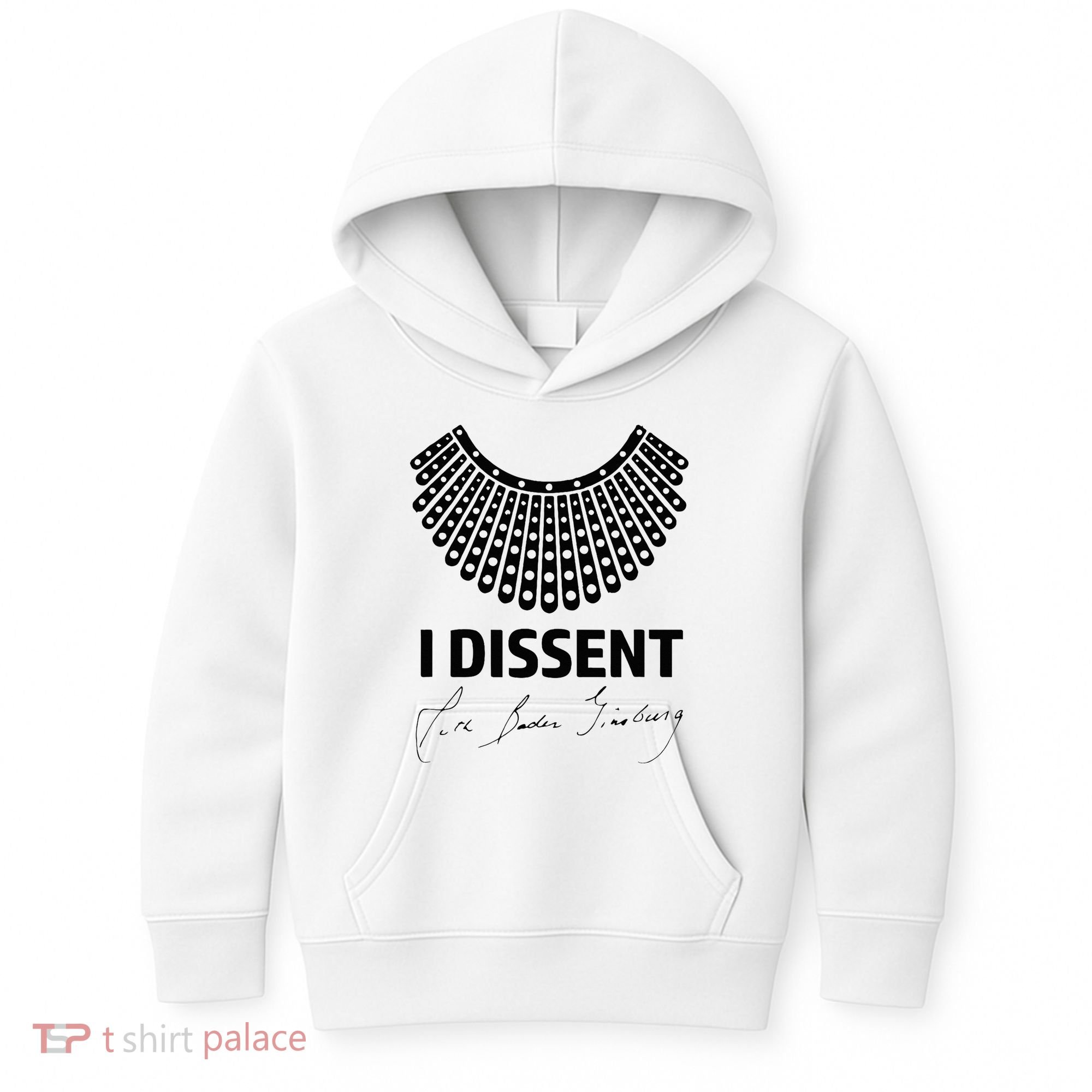 I Dissent Rbg Ruth Bader Ginsburg Rights Equality Kids Hoodie