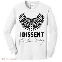 I Dissent Rbg Ruth Bader Ginsburg Rights Equality Kids Long Sleeve Shirt thumb 0