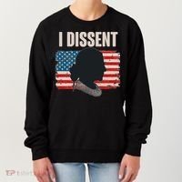 I Dissent Ruth Bader Ginsberg RBG USA American Flag Women's Sweatshirt thumb 0