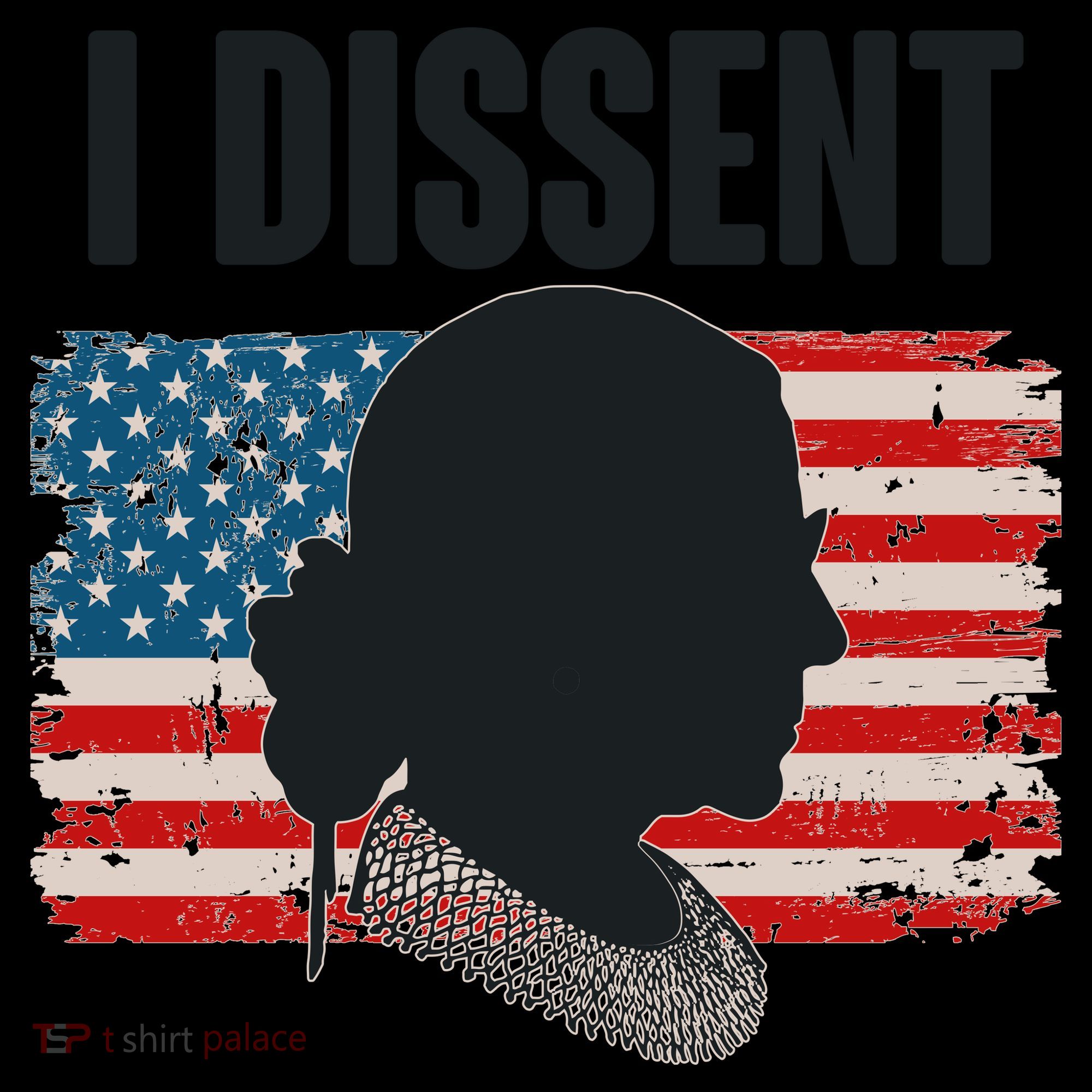 I Dissent Ruth Bader Ginsberg RBG USA American Flag Coffee Mug