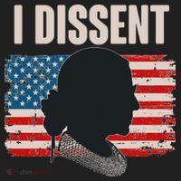 I Dissent Ruth Bader Ginsberg RBG USA American Flag Beanie thumb 2