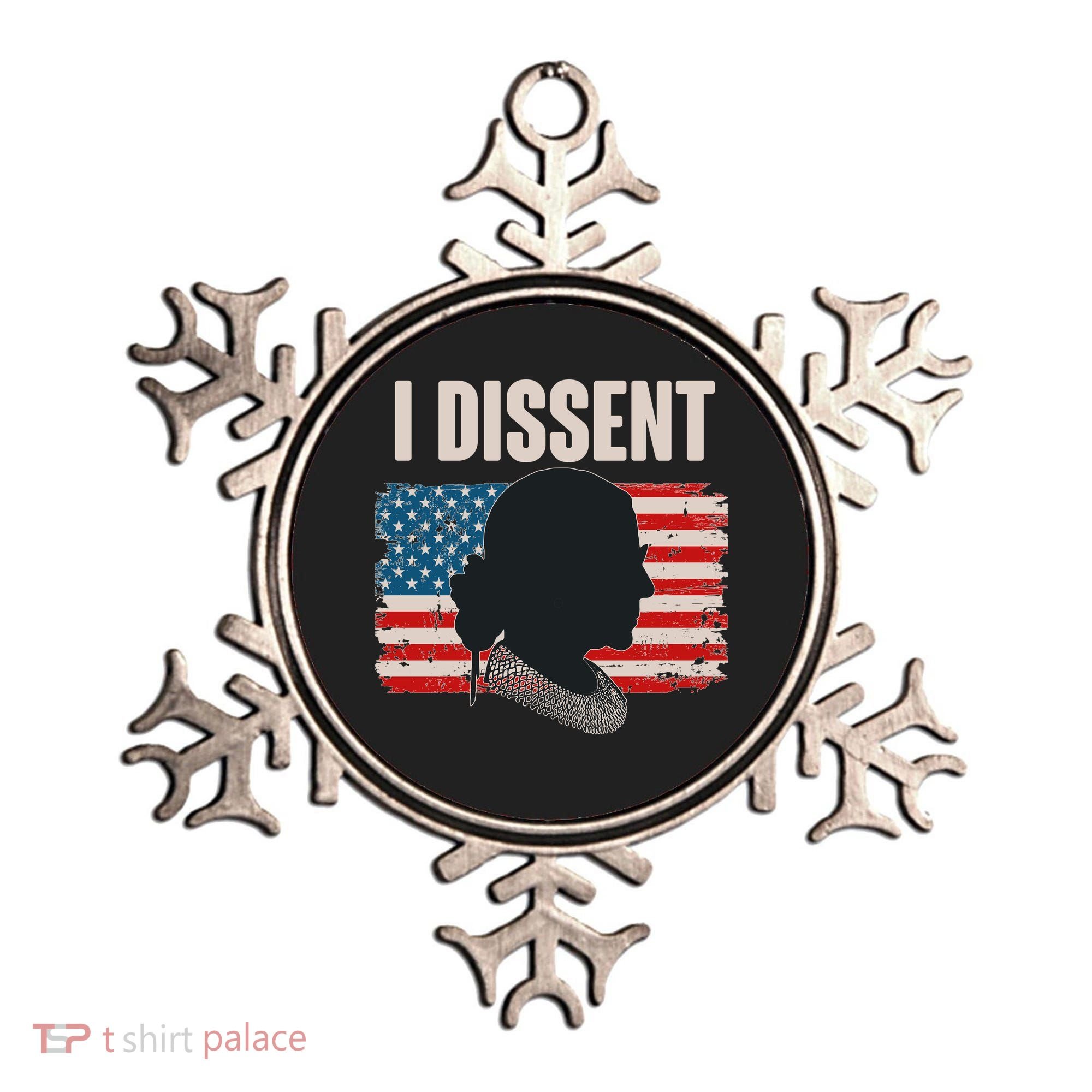 I Dissent Ruth Bader Ginsberg RBG USA American Flag Ornament
