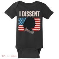 I Dissent Ruth Bader Ginsberg RBG USA American Flag Baby Bodysuit thumb 0