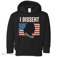 I Dissent Ruth Bader Ginsberg RBG USA American Flag Toddler Hoodie thumb 0