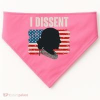 I Dissent Ruth Bader Ginsberg RBG USA American Flag USA-Made Doggie Bandana thumb 0
