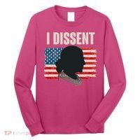 I Dissent Ruth Bader Ginsberg RBG USA American Flag Long Sleeve Shirt thumb 0