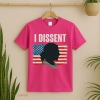 I Dissent Ruth Bader Ginsberg RBG USA American Flag T-Shirt thumb 2