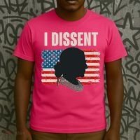 I Dissent Ruth Bader Ginsberg RBG USA American Flag T-Shirt thumb 3