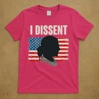 I Dissent Ruth Bader Ginsberg RBG USA American Flag T-Shirt thumb 5