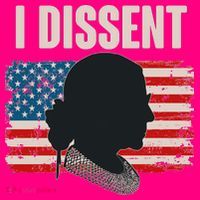 I Dissent Ruth Bader Ginsberg RBG USA American Flag T-Shirt thumb 7
