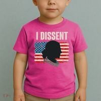 I Dissent Ruth Bader Ginsberg RBG USA American Flag Toddler T-Shirt thumb 2