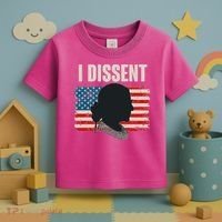 I Dissent Ruth Bader Ginsberg RBG USA American Flag Toddler T-Shirt thumb 3