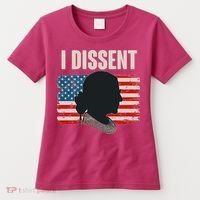 I Dissent Ruth Bader Ginsberg RBG USA American Flag Women's T-Shirt thumb 0