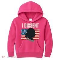 I Dissent Ruth Bader Ginsberg RBG USA American Flag Kids Hoodie thumb 0