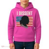 I Dissent Ruth Bader Ginsberg RBG USA American Flag Kids Hoodie thumb 4