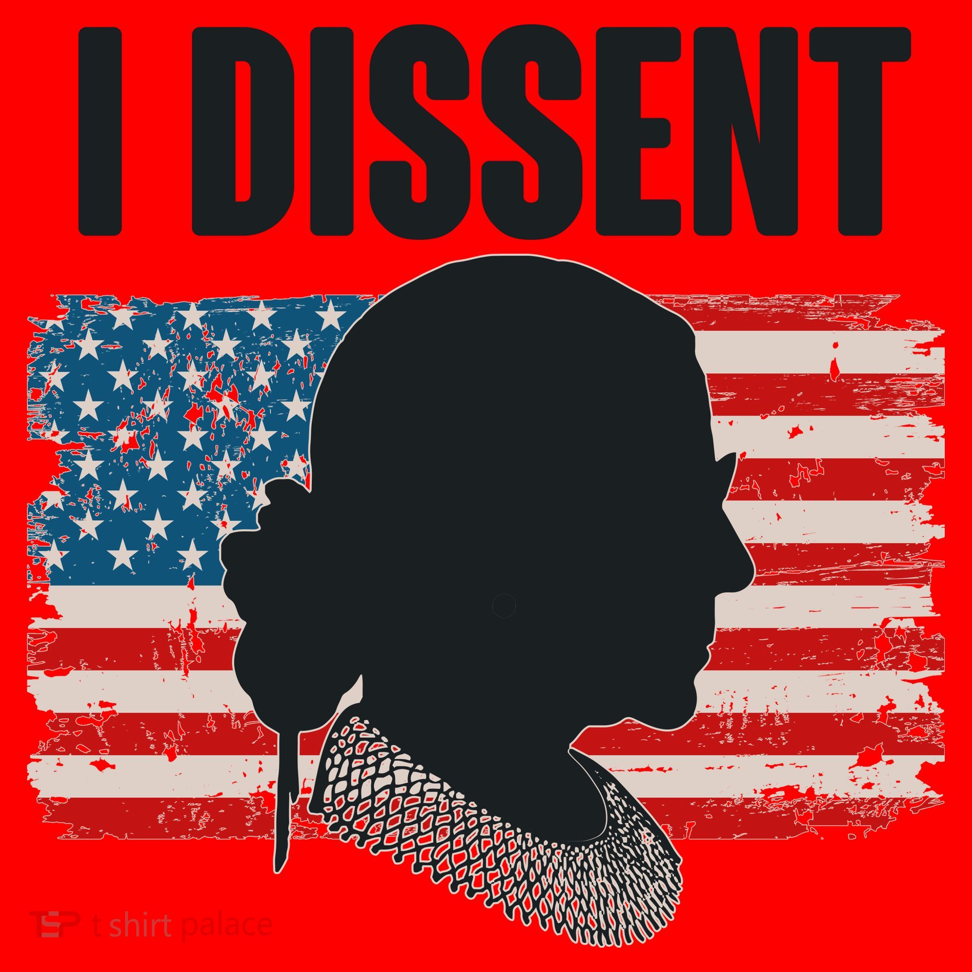 I Dissent Ruth Bader Ginsberg RBG USA American Flag Santa Hat