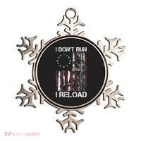 I Don't Run I Reload Gun American Flag Patriots  Ornament thumb 0