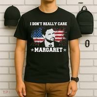 I DonT Really Care Margaret Funny Minimalist Jd Vance T-Shirt thumb 6