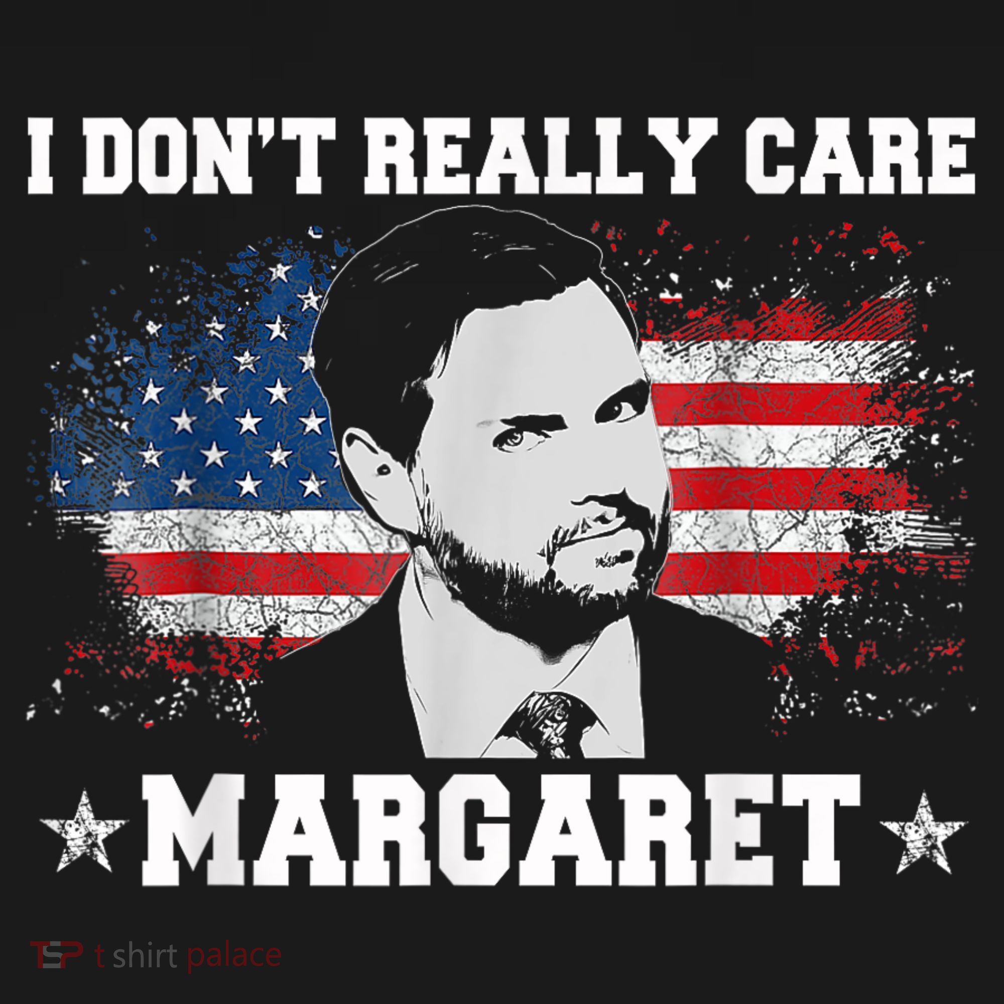 I DonT Really Care Margaret Funny Minimalist Jd Vance Women's Hoodie