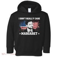 I DonT Really Care Margaret Funny Minimalist Jd Vance Toddler Hoodie thumb 0