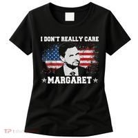 I DonT Really Care Margaret Funny Minimalist Jd Vance Women's T-Shirt thumb 0