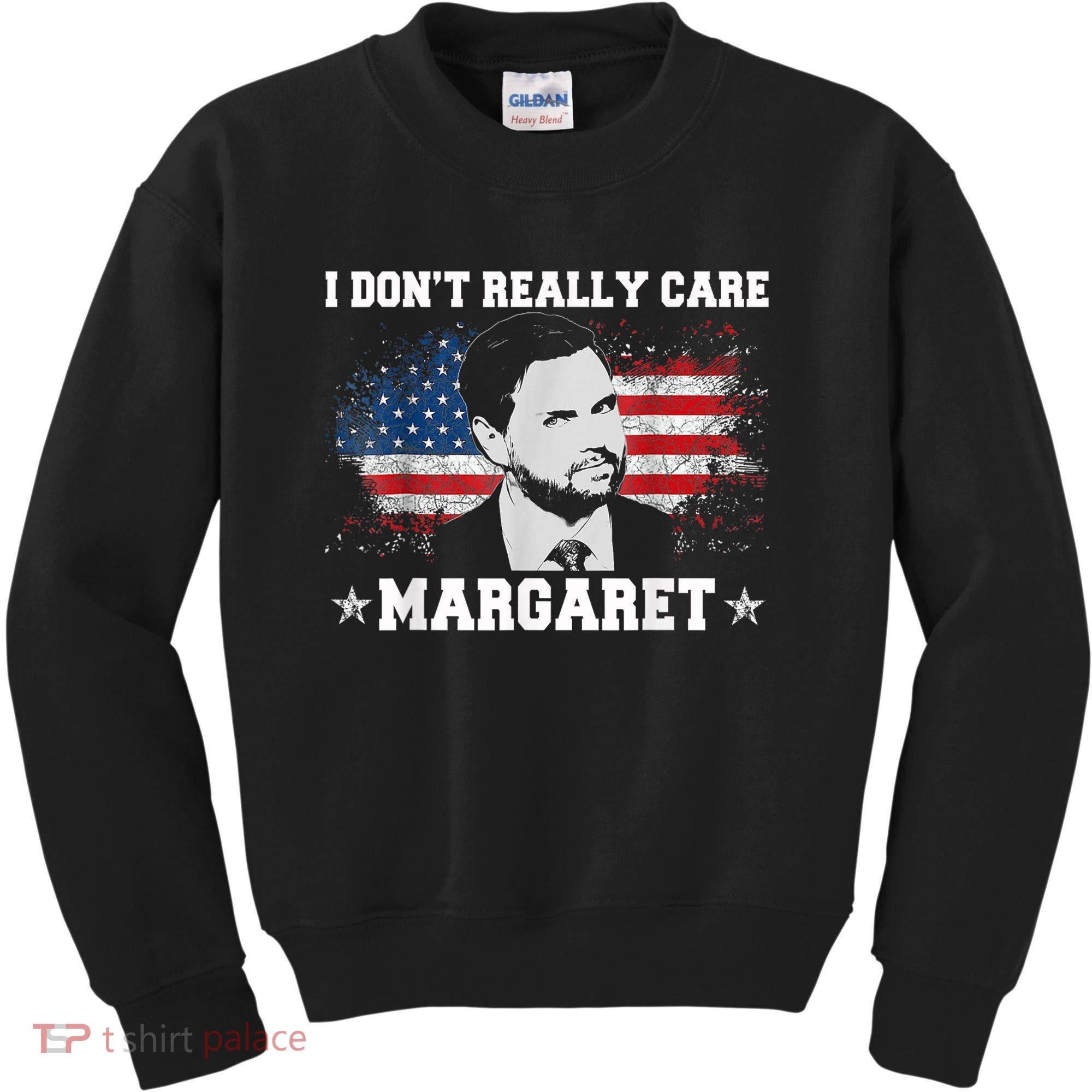I DonT Really Care Margaret Funny Minimalist Jd Vance Kids Sweatshirt