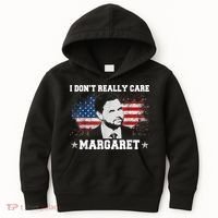 I DonT Really Care Margaret Funny Minimalist Jd Vance Kids Hoodie thumb 0