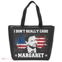I DonT Really Care Margaret Funny Minimalist Jd Vance Tote Bag thumb 0