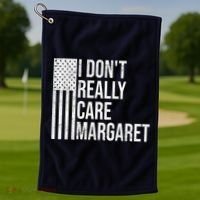 I DonT Really Care Margaret Golf Towel thumb 1