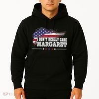 I DonT Really Care Margaret Funny Minimalist Long Sleeve Hoodie thumb 2