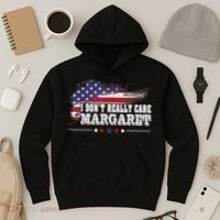 I DonT Really Care Margaret Funny Minimalist Long Sleeve Hoodie thumb 3