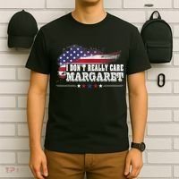 I DonT Really Care Margaret Funny Minimalist Long Sleeve T-Shirt thumb 6