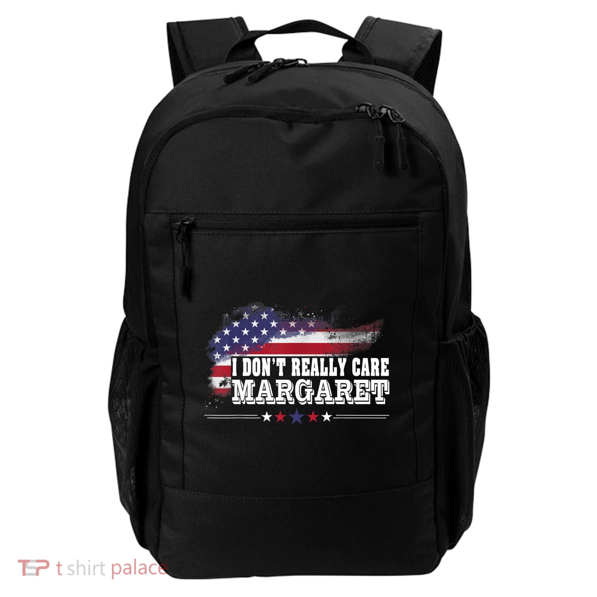 I DonT Really Care Margaret Funny Minimalist Long Sleeve Backpack