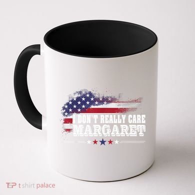 I DonT Really Care Margaret Funny Minimalist Long Sleeve Coffee Mug
