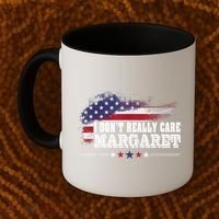 I DonT Really Care Margaret Funny Minimalist Long Sleeve Coffee Mug thumb 2