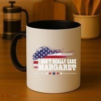 I DonT Really Care Margaret Funny Minimalist Long Sleeve Coffee Mug thumb 4