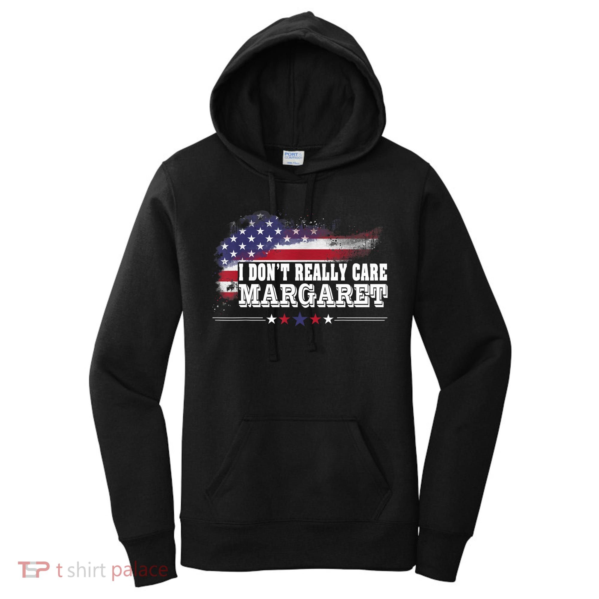 I DonT Really Care Margaret Funny Minimalist Long Sleeve Women's Hoodie