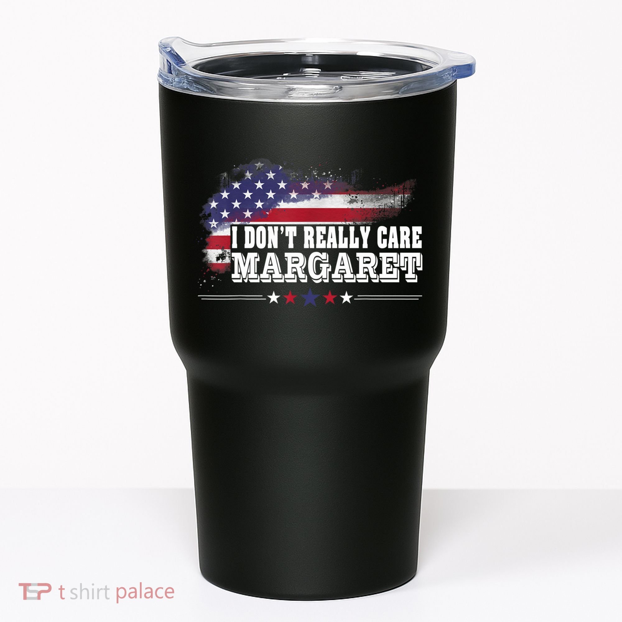 I DonT Really Care Margaret Funny Minimalist Long Sleeve Tumbler