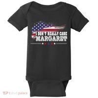 I DonT Really Care Margaret Funny Minimalist Long Sleeve Baby Bodysuit thumb 0