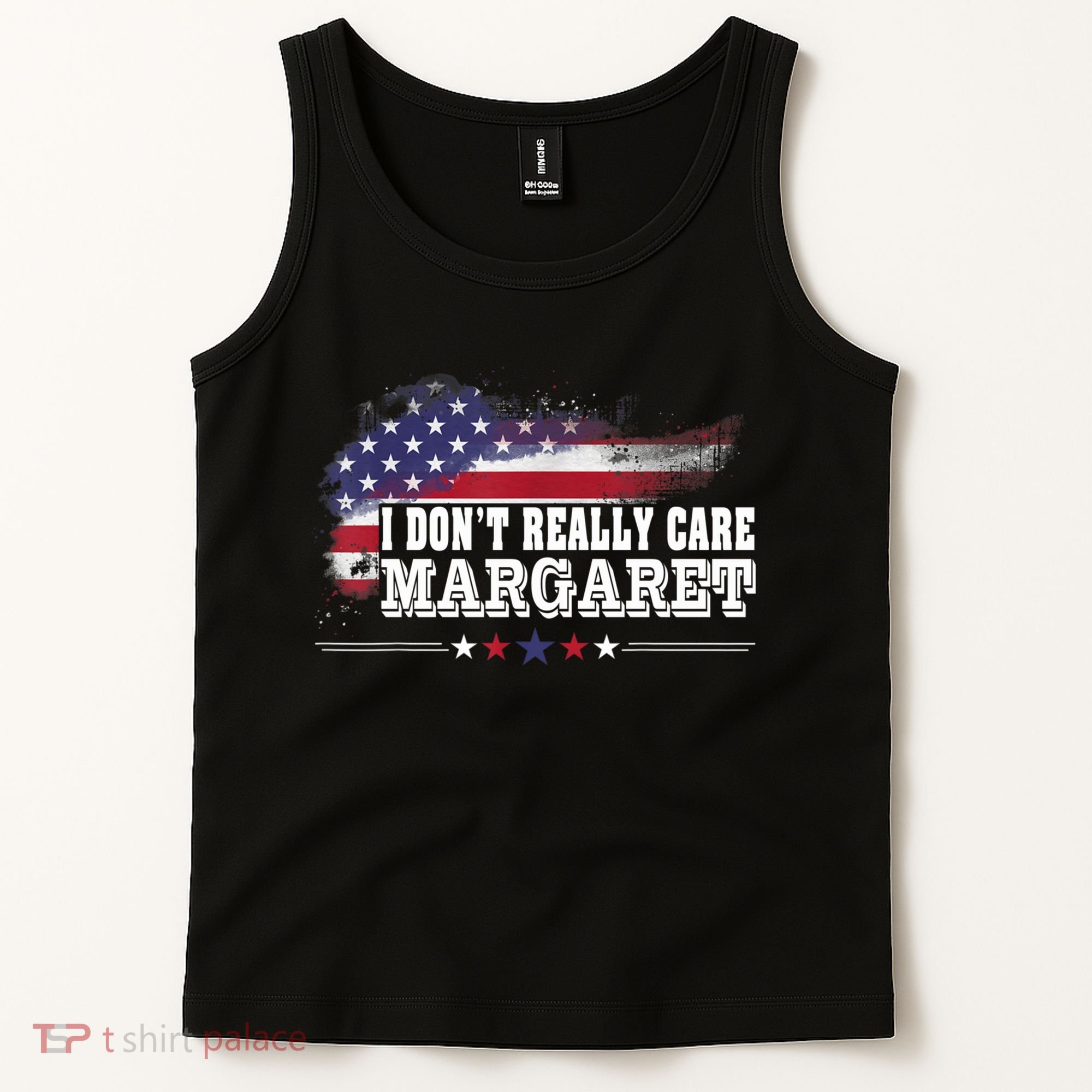 I DonT Really Care Margaret Funny Minimalist Long Sleeve Tank Top