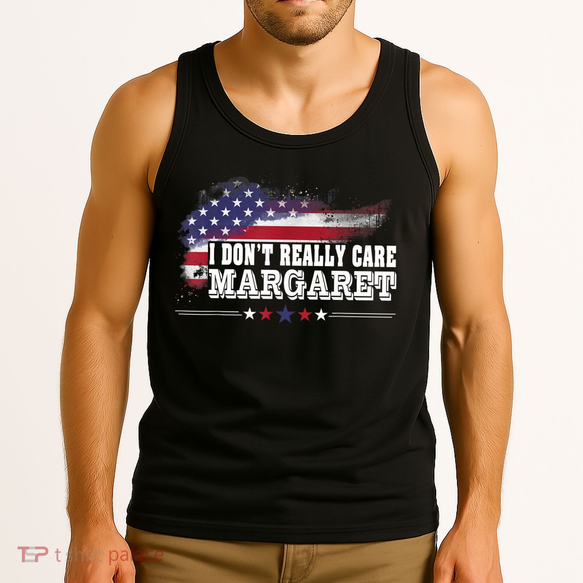I DonT Really Care Margaret Funny Minimalist Long Sleeve Tank Top