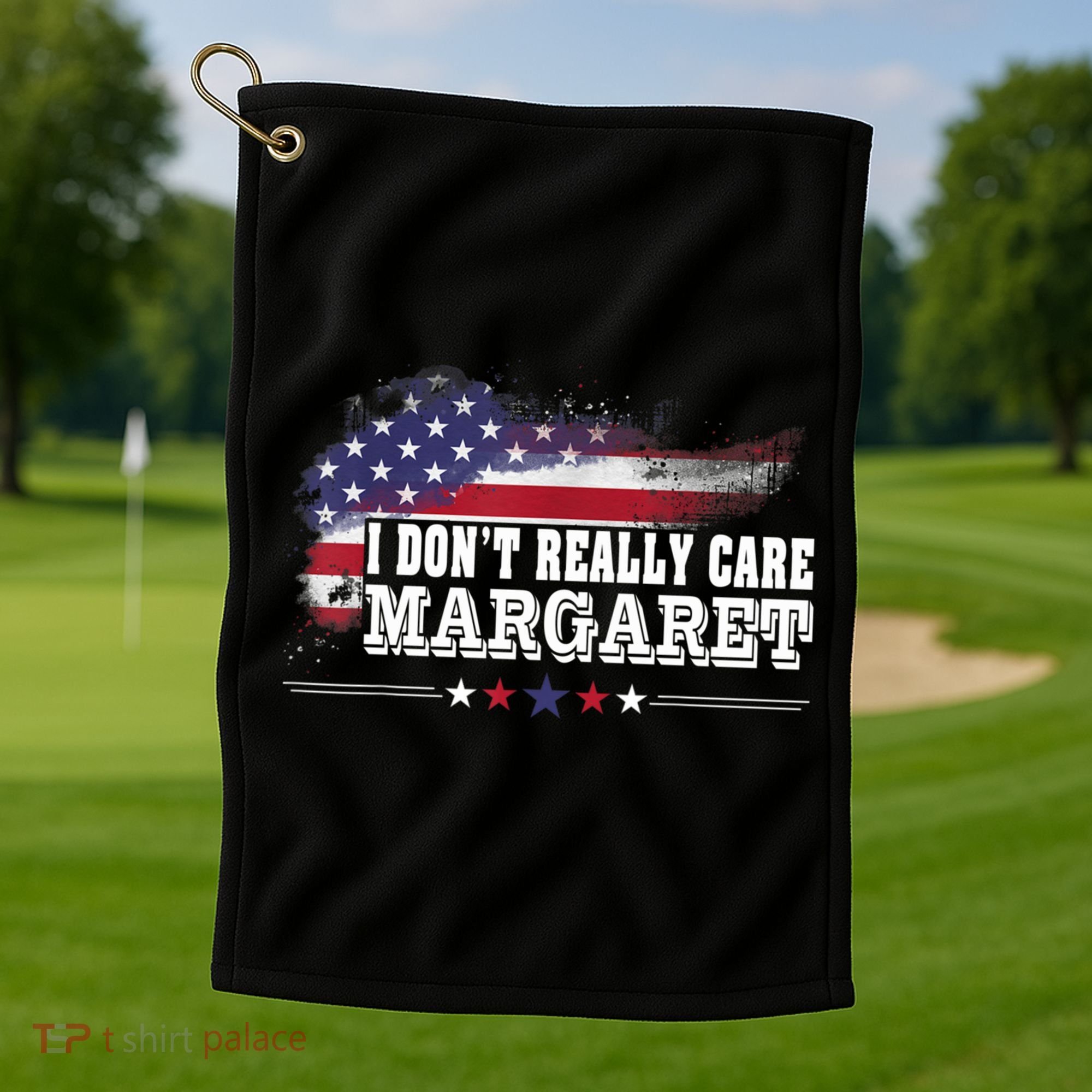 I DonT Really Care Margaret Funny Minimalist Long Sleeve Golf Towel